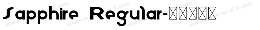 Sapphire Regular字体转换